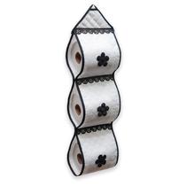 Kit 2 Porta Papel Higiênico Decorativo Matelado Para 3 Rolos