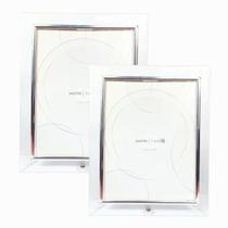 Kit 2 Porta Retrato 15x20 Vertical Prata Dourado Vidro Luxo Kit 2 Porta Retrato 15x20 Vertical Prata Dourado Vidro Luxo