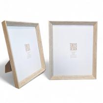 KIT 2 Porta Retrato 20x25cm Minimalista Estilo Marmore Kyoto