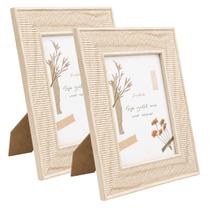 Kit 2 Porta Retrato Croton Borda Larga Canelada 10x15cm 7149 Cor:Branco Kit 2 Porta Retrato Croton Borda Larga Canelada 10x15cm 7149 Cor:Branco