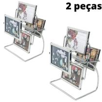 Kit 2 Porta Retrato Giratorio 8 Fotos Roda Gigante 10x15cm Kit 2 Porta Retrato Giratorio 8 Fotos Roda Gigante 10x15cm