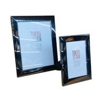 Kit 2 Porta Retrato Metal Inox Vidro 10x15 15x20 Foto Tokyo