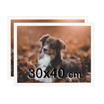 Kit 2 Porta Retratos C/vidro 30x40 Moldura Branca Para fotos, decorações e Diploma. Kit 2 Porta Retratos C/vidro 30x40 Moldura Branca Para fotos, decorações e Diploma.