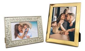 Kit 2 Porta Retratos Foto 10x15 e 15x20 Dourado Colmeia Kit 2 Porta Retratos Foto 10x15 e 15x20 Dourado Colmeia