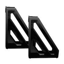 Kit 2 Porta revista vertical organizador Acrinil Preto