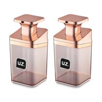 Kit 2 Porta Sabão Detergente Luxo Rose Translucido UZ