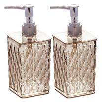 Kit 2 Porta Sabonete Líquido 285ml Luxo Banheiro Lavabo Kit 2 Porta Sabonete Líquido 285ml Luxo Banheiro Lavabo