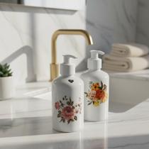 Kit 2 porta sabonete líquidol decorado