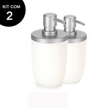 Kit 2 Porta Sabonete para Banheiro Dispenser Sabonete Líquido Saboneteira