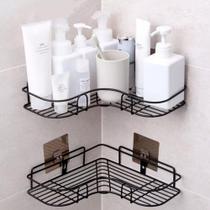 Kit 2 Porta Shampo Lar Ideal Sabonete Suporte De Canto Parede Banheiro Kit 2 Porta Shampo Lar Ideal Sabonete Suporte De Canto Parede Banheiro