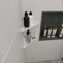 Kit 2 Porta Shampoo Sabonete Suporte Canto Parede Banheiro