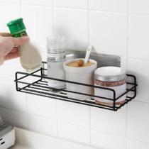 kit 2 Porta Shampoo Sabonete Suporte De Parede Banheiro Cozinha PRETO kit 2 Porta Shampoo Sabonete Suporte De Parede Banheiro Cozinha PRETO