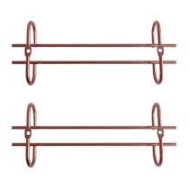 Kit 2 Porta Taças 25cm Rose Gold Suporte Organizador de Taças Suspenso Armário Bar Adega