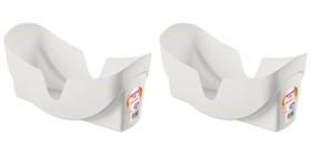 Kit 2 Porta Tampas Sanremo Plástico Organizador de Tampas