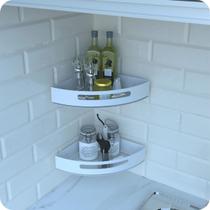 Kit 2 Porta Temperos e Condimentos de Parede Branco Multiuso