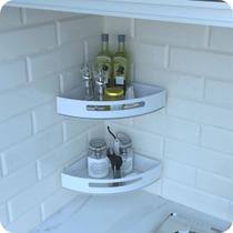 Kit 2 Porta Temperos e Condimentos de Parede Branco Multiuso