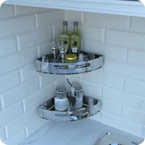 Kit 2 Porta Temperos e Condimentos de Parede Inox Multiuso