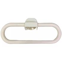 Kit 2 Porta Toalha Branco Com Ventosa Multiuso Plástico 12cm Kit 2 Porta Toalha Branco Com Ventosa Multiuso Plástico 12cm