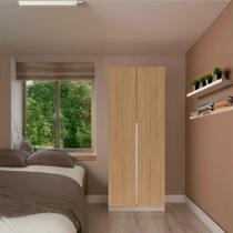 Kit 2 Portas Articuladas para Módulo New Tuyo com Rodapé Branco e Itapuã 90 cm