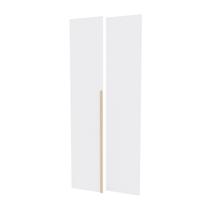 Kit 2 Portas para Guarda-Roupa de Canto Reto Modular 95cm Jade CabeCasa MadeiraOriginals Branco/Fosco Kit 2 Portas para Guarda-Roupa de Canto Reto Modular 95cm Jade CabeCasa MadeiraOriginals Branco/Fosco