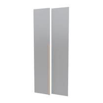 Kit 2 Portas para Guarda-roupa de Canto Reto Modular 95cm Jade CabeCasa MadeiraOriginals Cinza Urbano Kit 2 Portas para Guarda-roupa de Canto Reto Modular 95cm Jade CabeCasa MadeiraOriginals Cinza Urbano