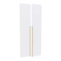 Kit 2 Portas para Guarda-Roupa Modular 80cm Jade CabeCasa MadeiraOriginals Branco/Fosco