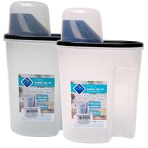 Kit 2 Portas Sabão Em Pó Pratico 1,7L Com Tampa e Copo Medidora Kit 2 Portas Sabão Em Pó Pratico 1,7L Com Tampa e Copo Medidora