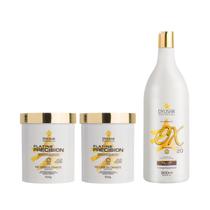Kit 2 Pós Descolorantes White 500g + 01 Ox 20 Volumes 900ml
