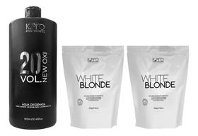 Kit 2 Pós White Blond 500g e Oxi 20 Volumes 900ml Kpro