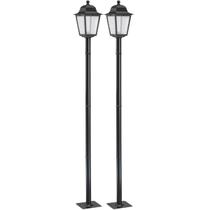 Kit 2 Postes para Jardim Iluminação Externa 1,95m Alumínio Termoplástico E27 Bivolt Soberana Dital
