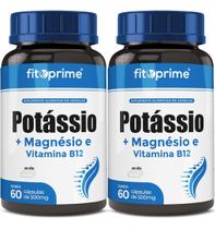 Kit 2 Potássio Magnésio Vitamina B12 Com 60 Cápsulas Fitoprime
