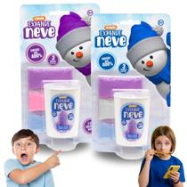 Kit 2 Pote 6 Cores Expande Neve Artificial Diversão Família Lançamento