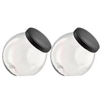 Kit 2 Pote Baleiro Grande 2,5l Tampa de Rosca Premium