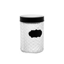 Kit 2 Pote c/ Tampa Porta Mantimento Label Bon Gourmet P/M
