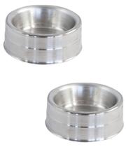 Kit 2 Pote Comedouro Mini Alumínio Pesado Pets 350ml Jjb