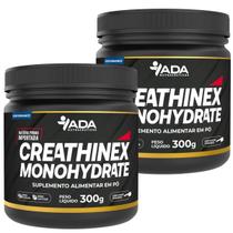 Kit 2 Pote Creatina Monohidratada 600g Creathinex Monohydrate Pré Treino Força Ganho Massa Muscular