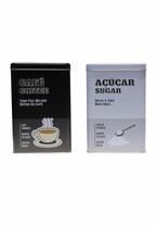 Kit 2 Pote Lata Porta Mantimentos Metal Café E Açúcar Grande Kit 2 Pote Lata Porta Mantimentos Metal Café E Açúcar Grande