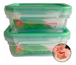 Kit 2 Pote Multiuso Freshy Plástico Freezer Sanremo Sr1763 330ml