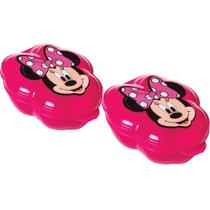 Kit 2 Pote Porta Lanche Infantil Minnie Escola Passeio Kit 2 Pote Porta Lanche Infantil Minnie Escola Passeio