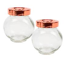 Kit 2 Potes 180ml Vidro Potinho Porta Tempero Condimento Kit 2 Potes 180ml Vidro Potinho Porta Tempero Condimento