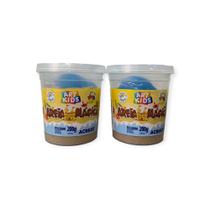 Kit 2 Potes Areia Magica Cor Natural 200g Acrilex Art Kids