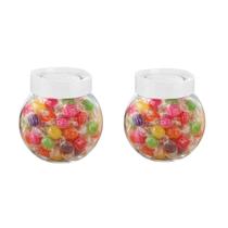 Kit 2 Potes Baleiro e Mantimentos de Vidro com Tampa Branca 750ML Casambiente KC-511