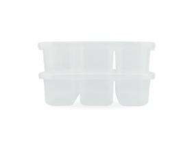 Kit 2 Potes C/ 3 Divisórias Nitron 1,1L Tampa Conservador de Alimentos P/ Petiscos Plástico Livre de BPA Kit 2 Potes C/ 3 Divisórias Nitron 1,1L Tampa Conservador de Alimentos P/ Petiscos Plástico Livre de BPA