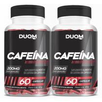 Kit 2 Potes Cafeína Suplemento Duom 60 Capsulas Energia