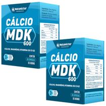 Kit 2 Potes Calcio MDK Suplemento Alimentar Natural Vitamina 100% Puro Premium Natunéctar 120 Capsulas - Natunectar