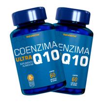 Kit 2 Potes Coenzima Q10 Suplemento Alimentar Natural Pura 120 Cápsulas Ubiquinona Vitamina COQ-10 Natunéctar