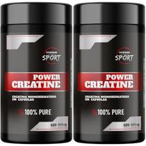 Kit 2 Potes Creatina Monohidratada Power Creatine 120 Cápsulas Fitoprime