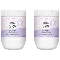 Kit 2 Potes Creme Relaxante Dagua Natural Spa Lavanda Óleo de Copaíba e Passiflora 650g Hidrata e Relaxa a Pele