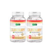 Kit 2 Potes Curcuma Premium Com Piperina Colágeno Vitamina D