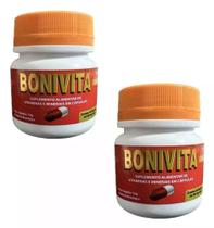 Kit 2 Potes De Bonivita Suplemento 100% Natural 60 Cápsulas